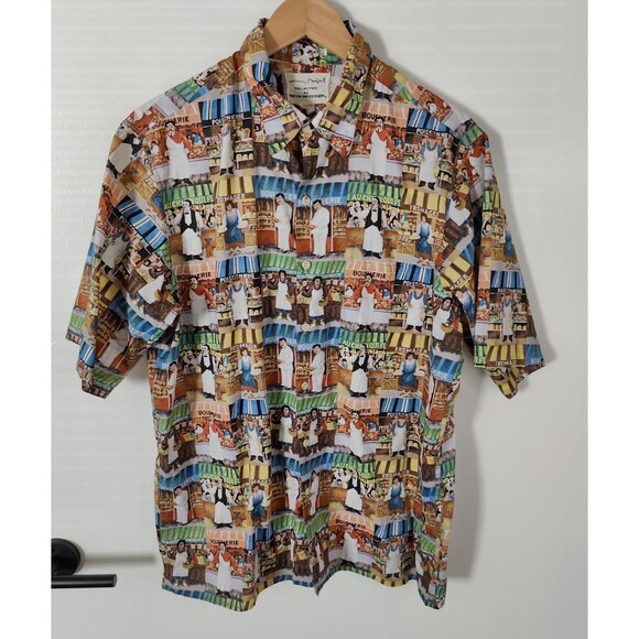 Vintage Reyn Spooner Size Medium Guy Buffet Chef Cocktail Button Front Shirt - Picture 2 of 6